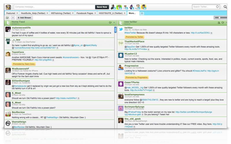 HootSuite with Promoted Tweets merged into timeline